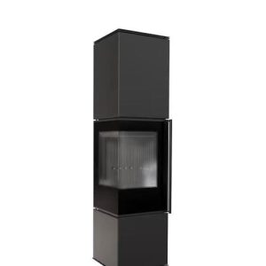 Piec stalowy REN/L lewy Ø 150 7 kW czarne wyłożenie REN L L BLACK 300x300 - Piec stalowy REN/L lewy Ø 150 7 kW czarne wyłożenie